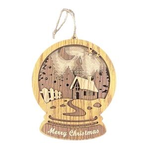 Wood Christmas 3D Ornament